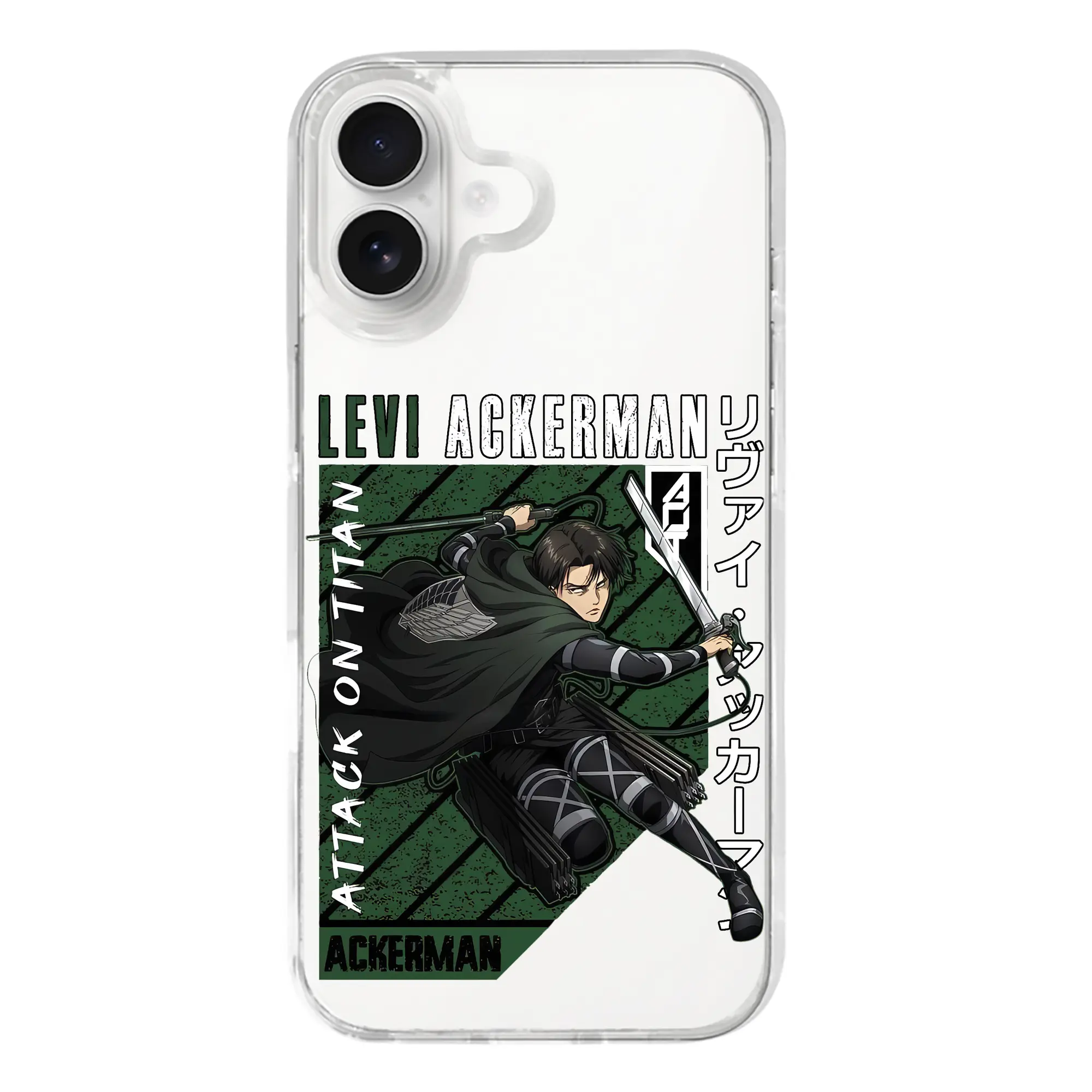 進撃の巨人 グッズ リヴァイ・アッカーマン - iPhone 17シリーズ 透明スマホケース – 薄型・耐衝撃・精密フィット保護カバー